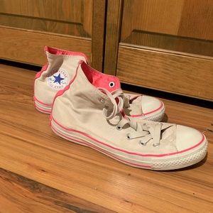 White Hightop Converse